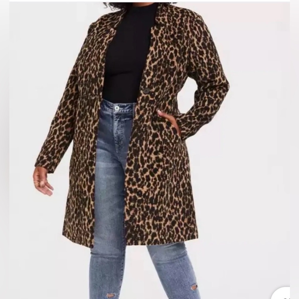 NWOT Torrid Leopard Print Coat, 2